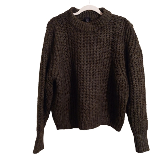 TOPSHOP LADIES LONG SLEEVE CREW NECK SWEATER- 4-6 - Picture 1 of 4